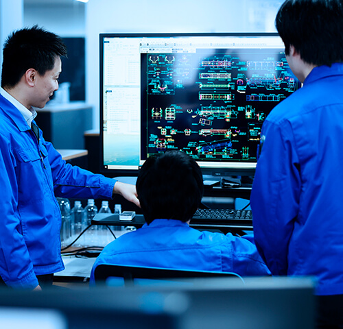 工場の自動化につながる検査システムを開発。